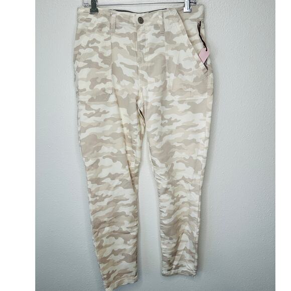 NWT Knox Rose Tan Army Camo Print Skinny Mid Rise Ankle Jean 10 - Picture 1 of 14